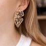 Statement Large Butterfly Wing Studs, thumbnail 2 of 4