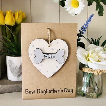 Personalised Father's Day Dog Pooch Keepsake Card, 3 of 8
