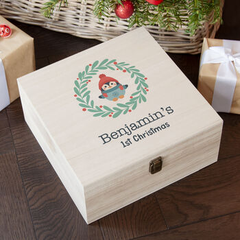Personalised Baby's First Christmas Eve Box, 5 of 12