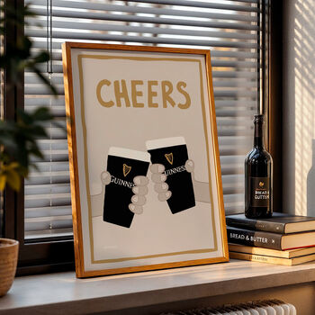 Cheers Guinness Print, 3 of 8