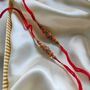 Beaded Thin Threaded Rakhi For Brother Raksha Bandhan, thumbnail 2 of 6