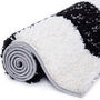 The Rugs Geometric Shaggy Rug Grey Checkered Rug, thumbnail 11 of 12