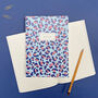 Blue Leopard Print Notebook, thumbnail 6 of 7