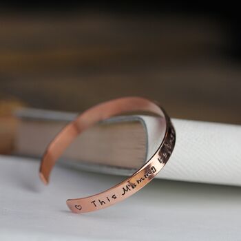 Mother's Day 'This Mummy Belongs To..' Copper Bangle, 3 of 7