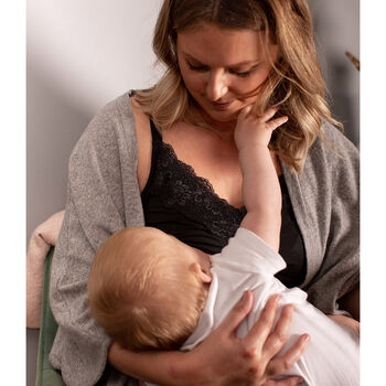Luxury Black Breastfeeding Camisole, 2 of 6