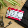 Personalised Football Ticket Wallet Insert For Dad, thumbnail 3 of 7