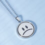 Smiling Face Stainless Steel Spinner Necklace, thumbnail 4 of 7