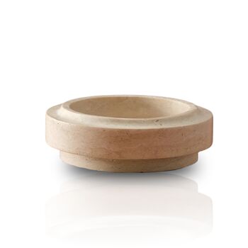 Handmade Travertine Pedestal Bowl, 2 of 2