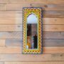 Yellow Indian Panel Mirror, thumbnail 1 of 12