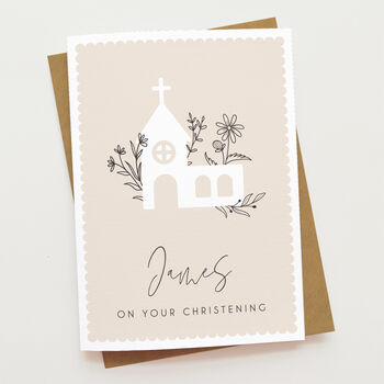 Floral Christening Card, 2 of 7