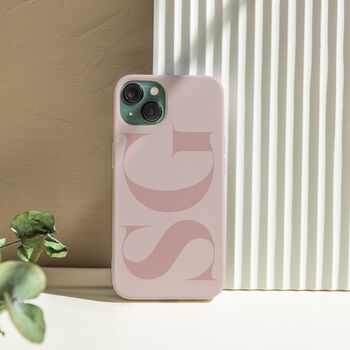 Personalised Pink Initials Phone Case, 3 of 7