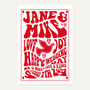 Retro Gig Style Wedding Personalised Print, thumbnail 2 of 11