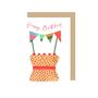Cake With Bunting Birthday Card, thumbnail 2 of 2