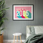Personalised 21st Birthday Year Print, thumbnail 1 of 7