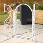 French Window Mirror Large Wall Mounted White Shutter, thumbnail 2 of 9