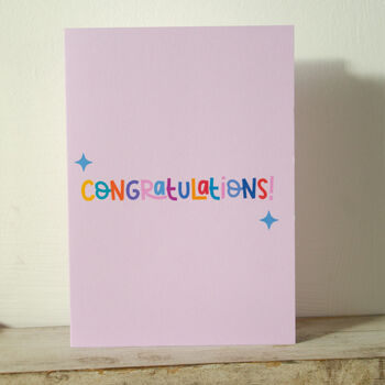 Pink Minimal Congratulations Card, 6 of 8