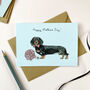 Black/Tan Sausage Dog Mother's Day Card, thumbnail 1 of 2