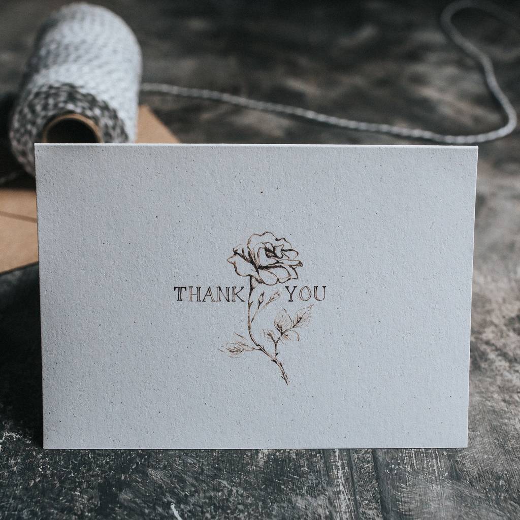 Rose Thank You Card, 1 of 9