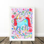 Lilac Unicorn Nursery Print Set – Set Of Two Or Three Whimsical Wall Art Prints, thumbnail 11 of 12