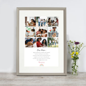 Personalised 'Mummy Is Our Hero' Photo Print, 2 of 5