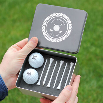 Personalised Golf Set With Golf Balls And Tees, 3 of 5