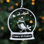 Personalised First Christmas Robin Bauble, thumbnail 2 of 2