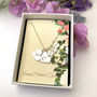 Mother And Child Sterling Silver Initial Heart Necklace, thumbnail 5 of 10