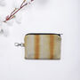 Tie And Dye Grey And Gold Silk Zipped Pouch Bag, thumbnail 3 of 3