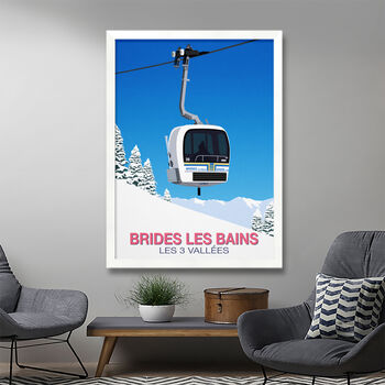 Brides Les Bains Ski Resort Poster, 2 of 6