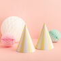 Pastel Striped Party Hats, thumbnail 3 of 5