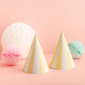 Pastel Striped Party Hats, 3 of 5