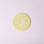 G Decor Alphabet Polka Dot Ceramic Anti Slip Coaster, thumbnail 7 of 10