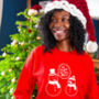 'The Vegan's Ate My Nose' Snowman Christmas Jumper, thumbnail 1 of 9