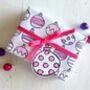 Christmas Bauble Gift Wrap Set To Colour In, thumbnail 1 of 5