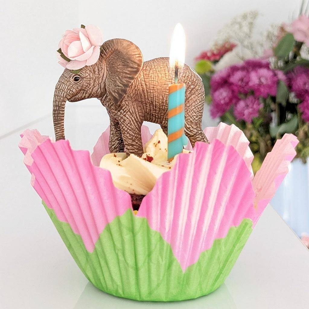 Baby Elephant Cupcake Topper, 1 of 6