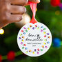 Personalised Couples First Christmas Tree Decoration, thumbnail 2 of 9