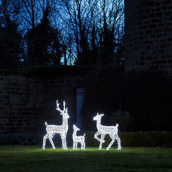 White Acrylic Stag Light, 3 of 3