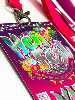 Henfest Disco Bride Festival Hen Party Vip Lanyards, 3 of 7