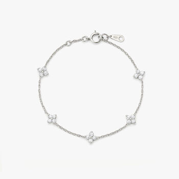 Gold Or Silver Women's Dainty Hydrangea Bracelet, Christmas Jewellery Gift, 4 of 9