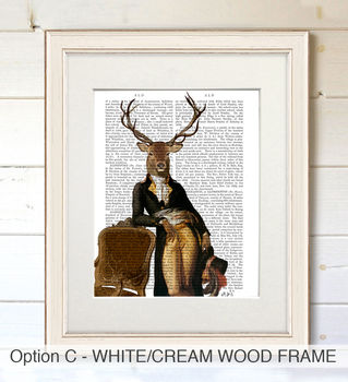 Deer And Chair Book Print, Framed Or Unframed, 5 of 8