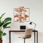 Contemporary Metal Bamboo Triptych Wall Art For Living Room Bedroom Or Hallway, thumbnail 7 of 11