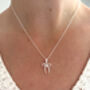 Sterling Silver Bow Pendant Necklace, thumbnail 5 of 7