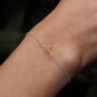 November Citrine Birthstone Sterling Silver Bracelet, thumbnail 1 of 3