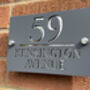 Personalised Design House Acrylic Number And Road Name Sign, thumbnail 3 of 4