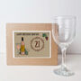 21st Birthday Gift Wine Glass, thumbnail 3 of 7