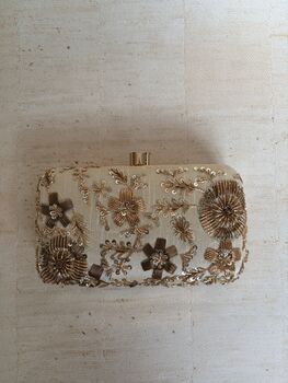 Light Gold Rectangular Clutch, 6 of 9