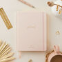 Undated Weekly Planner Blush Cloth, Luxury Diary, thumbnail 1 of 12