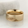 Wide Gold Sunrise Ring In 9ct Yellow Gold 6mm, thumbnail 1 of 5