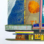 'Times Square, New York' Recycled Paper Collage Print, thumbnail 3 of 6
