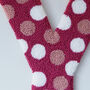 Pink And White Polka Dot Hanging Decorative Letter, thumbnail 2 of 6